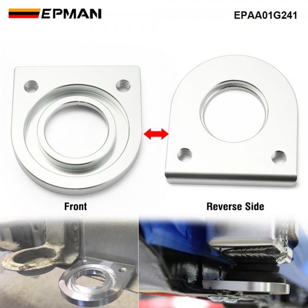 EPMAN Aluminum Radiator Lower Mount Bracket Relocator W/Low Profile Bushings For Mostly Honda EPAA01G241