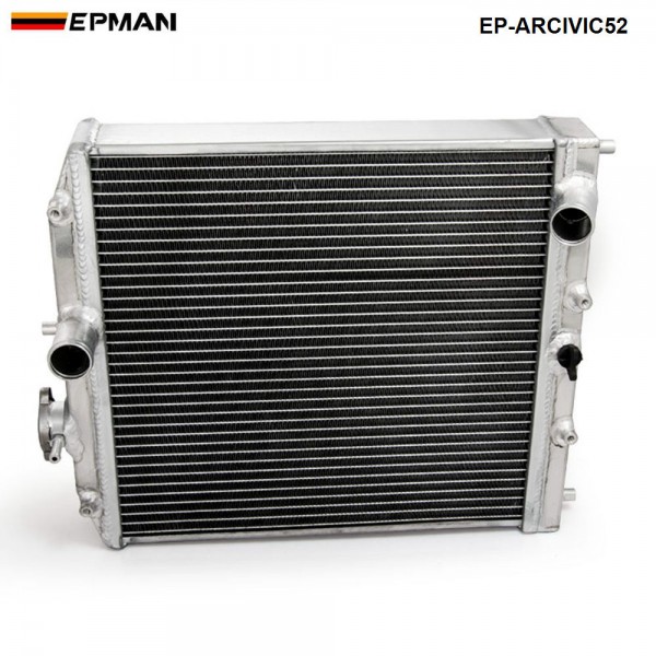 EPMAN Car 3 Rows Full Aluminum Racing Radiator For Honda Civic MT EJ EK DEL SOL EG 92-00 52MM EP-ARCIVIC52