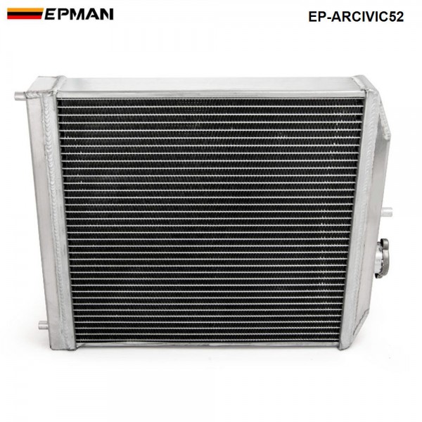 EPMAN Car 3 Rows Full Aluminum Racing Radiator For Honda Civic MT EJ EK DEL SOL EG 92-00 52MM EP-ARCIVIC52