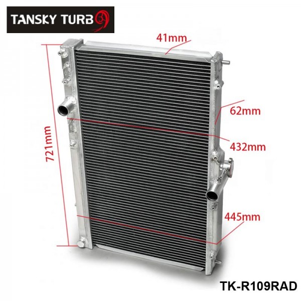 EPMAN 42MM 2 Row Aluminum Alloy Racing Cooling Performance Radiator For Mitsubishi Lancer EVO 7 8 9 2001-2007MT TK-R109RAD EPMAN 42MM 2 Row Aluminum Alloy Racing Cooling Performance Radiator For Mitsubishi Lancer EVO 7 8 9 2001-2007MT TK-R109RAD
