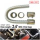 Ultra Radiator Hose 24" With 2 End Caps Stainless Steel Radiator Flexible Coolant Water Hose Kit Universal UHR24 12254 Ultra Radiator Hose 24" With 2 End Caps Stainless Steel Radiator Flexible Coolant Water Hose Kit Universal UHR24 12254