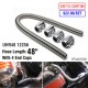 5SETS/CARTON Ultra Radiator Hose 48" With 4 End Caps Universal Stainless Steel Radiator Flexible Coolant Water Hose Kit UHR48 12256 EPAA01G48