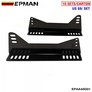 EPMAN Vehicle black Bucket Seat Side Mounts Brackets Modification Universal Car Styling Seat Mounts Brackets EPAA40G01