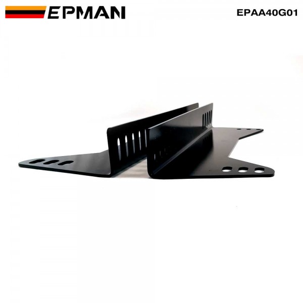 EPMAN Vehicle black Bucket Seat Side Mounts Brackets Modification Universal Car Styling Seat Mounts Brackets EPAA40G01 EPMAN Vehicle black Bucket Seat Side Mounts Brackets Modification Universal Car Styling Seat Mounts Brackets EPAA40G01