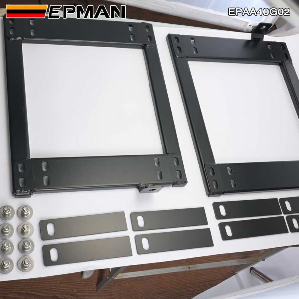 EPMAN Vehicle Universal Bottom Mount Steel Bracket Car Accessory Racing Seat Frame Mount Bracket EPAA40G02