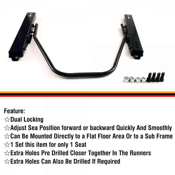 EPMAN 8Sets/Carton Sports Racing Sliding Universal Adjuster 4WD Seats Slider Mount Rail EPMAN 8Sets/Carton Sports Racing Sliding Universal Adjuster 4WD Seats Slider Mount Rail