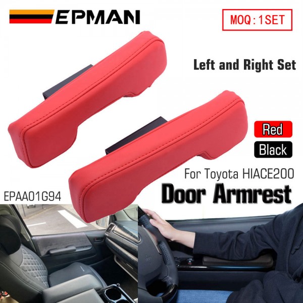 EPMAN Side Armrest/Door Armrest (Arm Rests) Left and Right Set For Toyota HiAce Regias Ace 200 Series Type 1/2/3/4/5/6 Models EPAA01G94