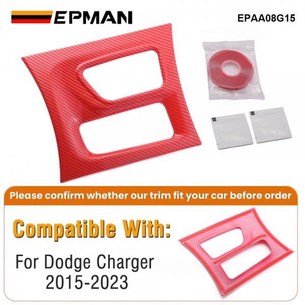 EPMAN 30SETS/CARTON Carbon Fiber Central Control Gear Shift Panel Trim Fit For Dodge Charger 2015+ EPAA08G15-30T EPMAN 30SETS/CARTON Carbon Fiber Central Control Gear Shift Panel Trim Fit For Dodge Charger 2015+ EPAA08G15-30T