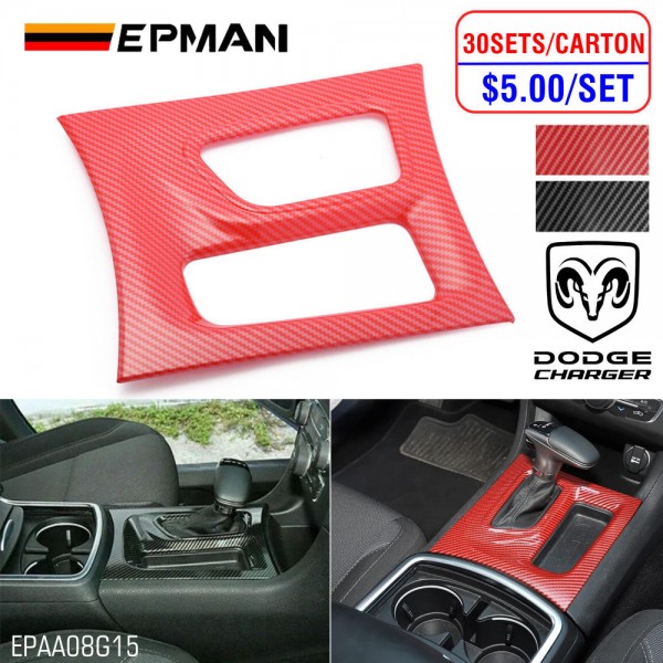 EPMAN 30SETS/CARTON Carbon Fiber Central Control Gear Shift Panel Trim Fit For Dodge Charger 2015+ EPAA08G15-30T EPMAN 30SETS/CARTON Carbon Fiber Central Control Gear Shift Panel Trim Fit For Dodge Charger 2015+ EPAA08G15-30T