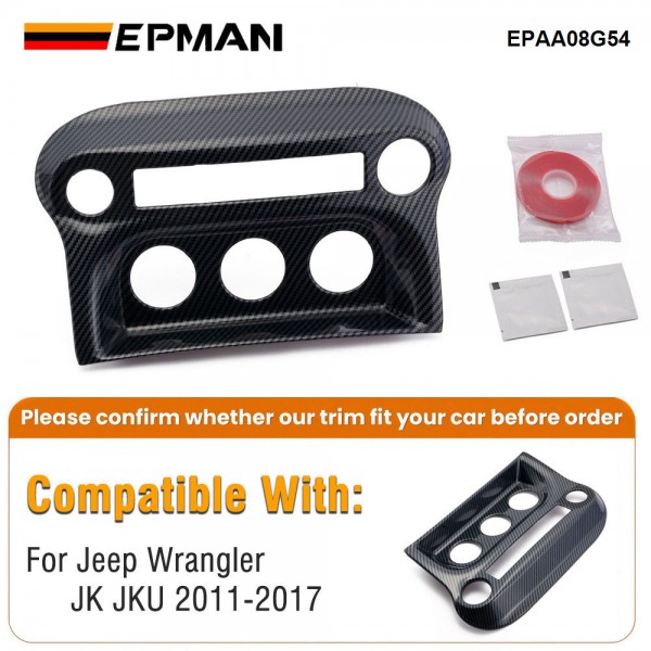 EPMAN 20SETS/CARTON Console Center Dash Air Conditioner Switch Cover Trim Bezel For Jeep Wrangler JK JKU 2011-2017 Interior Accessories EPAA08G54-20T EPMAN 20SETS/CARTON Console Center Dash Air Conditioner Switch Cover Trim Bezel For Jeep Wrangler JK JKU 2011-2017 Interior Accessories EPAA08G54-20T