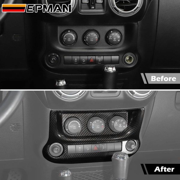 EPMAN 20SETS/CARTON Console Center Dash Air Conditioner Switch Cover Trim Bezel For Jeep Wrangler JK JKU 2011-2017 Interior Accessories EPAA08G54-20T EPMAN 20SETS/CARTON Console Center Dash Air Conditioner Switch Cover Trim Bezel For Jeep Wrangler JK JKU 2011-2017 Interior Accessories EPAA08G54-20T