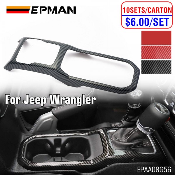 EPMAN 10SETS/CARTON Car Styling Gear Shift Panel Frame Cover Trim Decoration Red/Carbon Fiber Style For Jeep Wrangler JL 2018-2024 EPAA08G56-10T EPMAN 10SETS/CARTON Car Styling Gear Shift Panel Frame Cover Trim Decoration Red/Carbon Fiber Style For Jeep Wrangler JL 2018-2024 EPAA08G56-10T