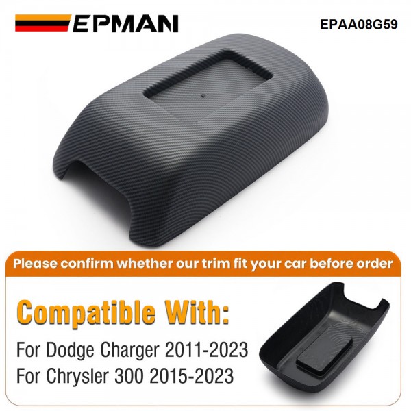 EPMAN 6SETS/CARTON Carbon Fiber Style Center Console Organizer Armrest Box Cover Trim With Storage Slot For Dodge Charger 2011-2023/Chrysler 300 2015-2023 EPAA08G59-6T EPMAN 6SETS/CARTON Carbon Fiber Style Center Console Organizer Armrest Box Cover Trim With Storage Slot For Dodge Charger 2011-2023/Chrysler 300 2015-2023 EPAA08G59-6T
