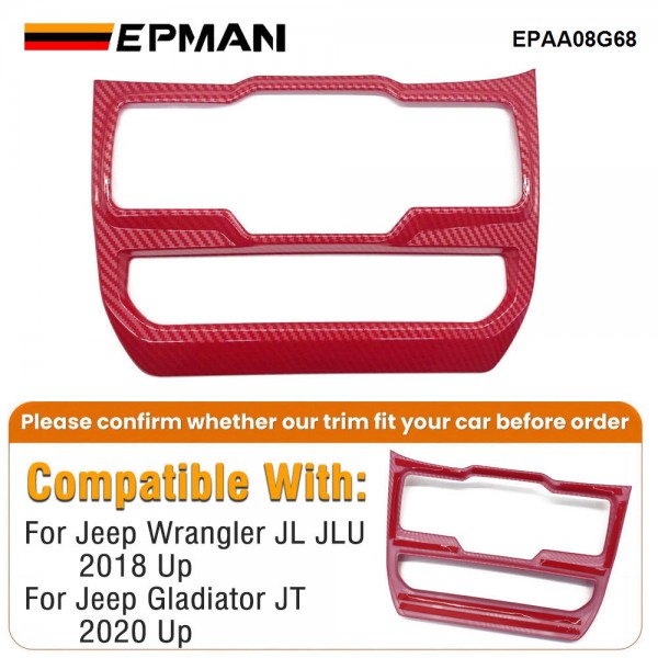 EPMAN 20SETS/CARTON Center Dash Window Switch Panel Trim Cover For Jeep Wrangler JL JLU Gladiator JT 2018-2024 Interior Accessories EPAA08G68-20T EPMAN 20SETS/CARTON Center Dash Window Switch Panel Trim Cover For Jeep Wrangler JL JLU Gladiator JT 2018-2024 Interior Accessories EPAA08G68-20T