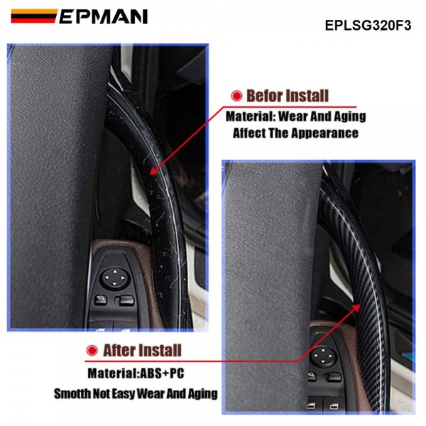 EPMAN 30SETS/CARTON Door Pull Handle Covers Replacement for BMW 3 4 Series Driver Side & Passenger Side for BMW F30 F35 320i 320Li 328i 328Li 335i 335Li 428i, 435i F32/F36 EPLSG320F3-30T EPMAN 30SETS/CARTON Door Pull Handle Covers Replacement for BMW 3 4 Series Driver Side & Passenger Side for BMW F30 F35 320i 320Li 328i 328Li 335i 335Li 428i, 435i F32/F36 EPLSG320F3-30T