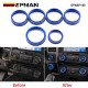 EPMAN 100SETS/CARTON Aluminum Alloy Air Conditioner Audio Volume Tune 4WD Switch Knob Ring Interior Covers Trim for Ford F150 XLT 2016-2020 EPNSF150-100T