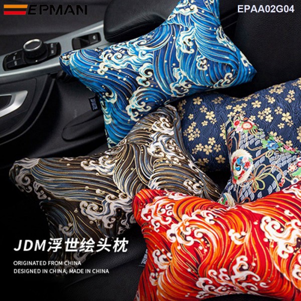 10PCS/CTN JDM Japanese Ukiyo-e Car Seat Head Neck Rest Pillow Car Cover Vehicular Pillow Seat Headrest Accessories EPAA02G04-10PCS 10PCS/CTN JDM Japanese Ukiyo-e Car Seat Head Neck Rest Pillow Car Cover Vehicular Pillow Seat Headrest Accessories EPAA02G04-10PCS