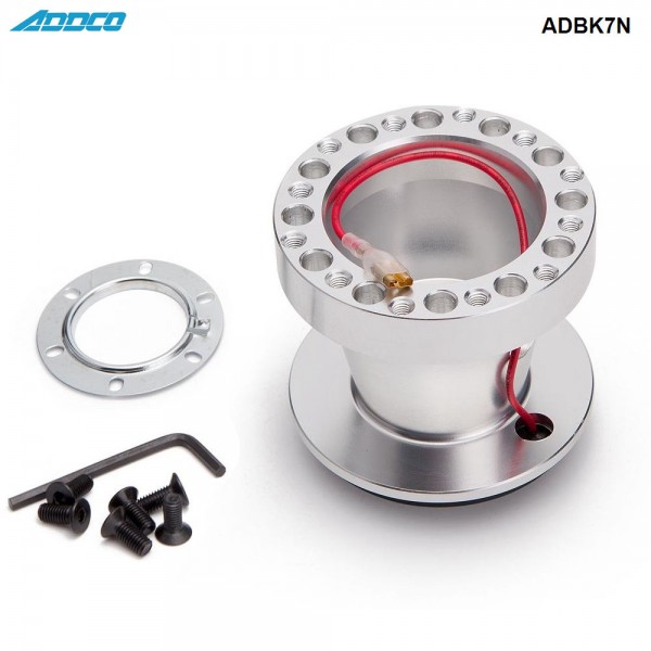 ADDCO Racing Aluminium Steering Wheel with Boss Adapter Hub Kit For Nissan Skyline S13 S14 S15 R33 R34 ADBK7N