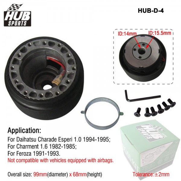 HUB SPORTS Racing Steering Wheel Hub Adapter Boss Kit D-4 for DAIHATSU/CHARMENT / FEROZA HUB-D-4