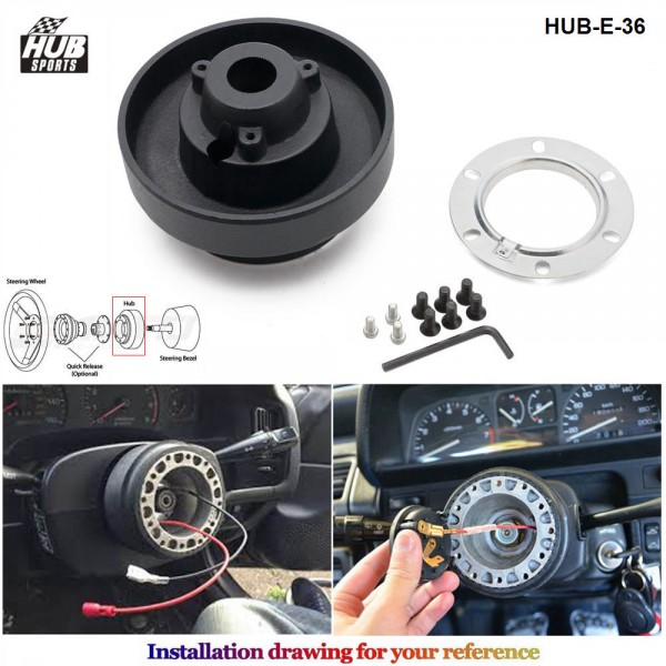 Racing Steering Wheel Hub Adapter Boss Kit for BMW E36 HUB-E-36 Racing Steering Wheel Hub Adapter Boss Kit for BMW E36 HUB-E-36