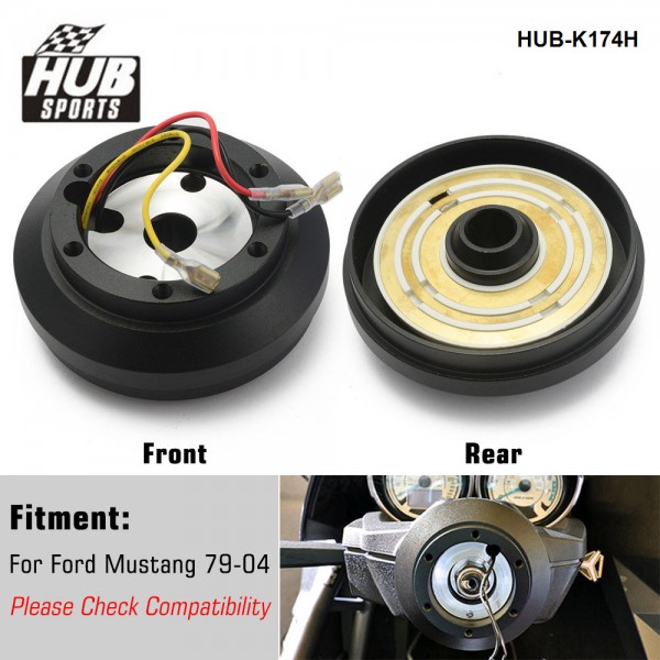 Hubsport Aluminum Racing Steering Wheel Short Hub Kit Adapter Boss Kit For Ford Mustang 79-04 HUB-K174H