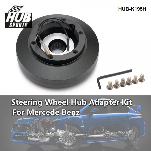 HUB sports 21mm Quick Release Steering Wheel Hub Adapter Boss Kit for Mercedes Benz W123 W124 W126 190E HUB-K195H HUB sports 21mm Quick Release Steering Wheel Hub Adapter Boss Kit for Mercedes Benz W123 W124 W126 190E HUB-K195H