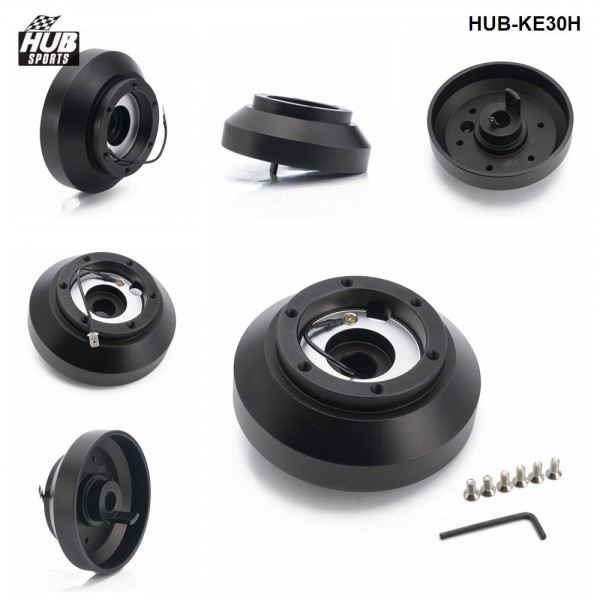 Hubsport Aluminum Racing Steering Wheel Short Hub Kit Adapter Boss Kit For BMW E30 3-/5-SERIES 318 325 528 M3 M5 84-90 HUB-KE30H Hubsport Aluminum Racing Steering Wheel Short Hub Kit Adapter Boss Kit For BMW E30 3-/5-SERIES 318 325 528 M3 M5 84-90 HUB-KE30H