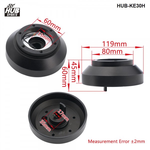 Hubsport Aluminum Racing Steering Wheel Short Hub Kit Adapter Boss Kit For BMW E30 3-/5-SERIES 318 325 528 M3 M5 84-90 HUB-KE30H Hubsport Aluminum Racing Steering Wheel Short Hub Kit Adapter Boss Kit For BMW E30 3-/5-SERIES 318 325 528 M3 M5 84-90 HUB-KE30H