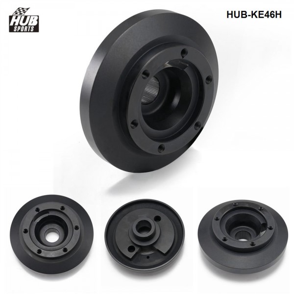 Steering Wheel Short Hub Adapter Boss Kit Aluminum Black For BMW E46 M3 and All E90 HUB-KE46H