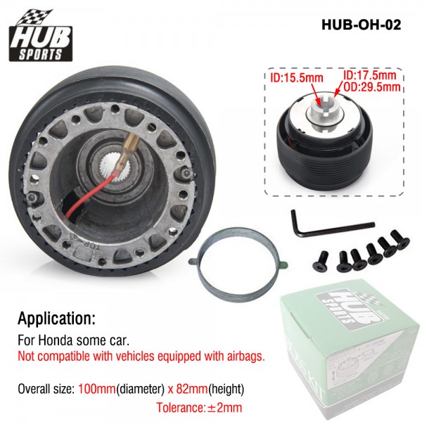 HUB SPORTS Racing Steering Wheel Hub Adapter Boss Kit for Honda HUB-OH-02