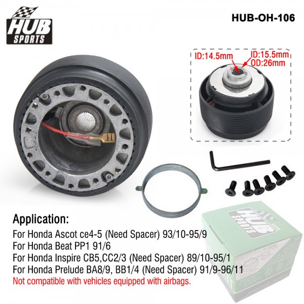 Racing Steering Wheel Hub Adapter Boss Kit for Honda 91 HUB-OH-106