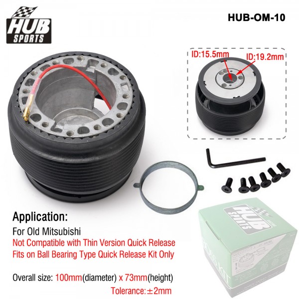 Hubsport Aluminum Racing Steering Wheel Short Hub Kit Adapter Boss Kit For Old Mitsubishi HUB-OM-10