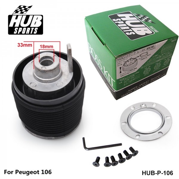 HUB SPORTS Steering Wheel Boss Kit Hub Kit for Peugeot 106 Universal HUB-P-106