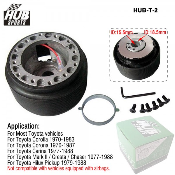 T-2 Universal Racing Steering Wheel Hub Adapter Boss Kit for Toyota HUB-T-2