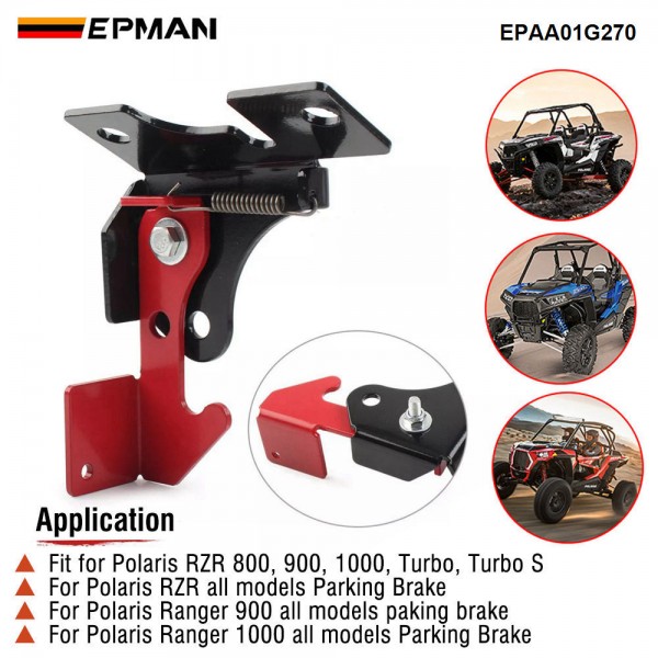 EPMAN Parking Brake - Spring Parking Brake Accessory Kit Compatible with Polaris RZR All Models For Polaris Ranger 800 900 1000 Turbo S EPAA01G270 EPMAN Parking Brake - Spring Parking Brake Accessory Kit Compatible with Polaris RZR All Models For Polaris Ranger 800 900 1000 Turbo S EPAA01G270