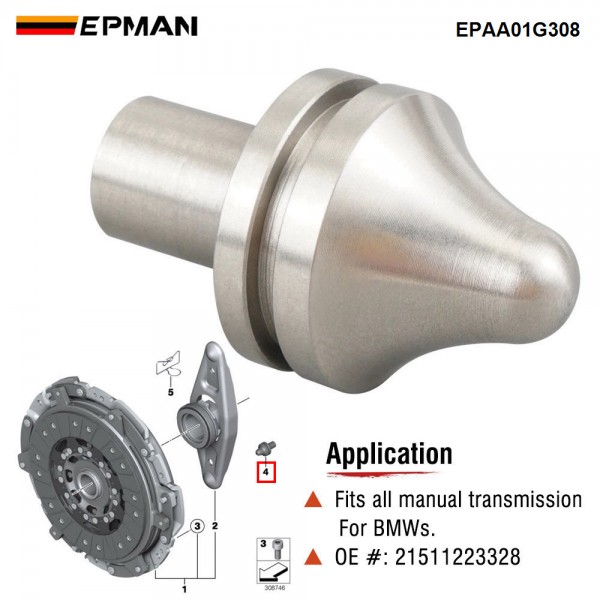 EPMAN Stainless Steel Clutch Release Arm Fork Ball Pivot Bearing Pin 21511223328 for BMW E82 E36 E46 E90 EPAA01G308 EPMAN Stainless Steel Clutch Release Arm Fork Ball Pivot Bearing Pin 21511223328 for BMW E82 E36 E46 E90 EPAA01G308
