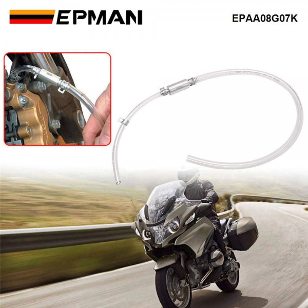 EPMAN Brake Bleeder Hose- One Way Check Valve Tube Bleeding Tool Kit for Motorcycle Clutch EPAA08G07K EPMAN Brake Bleeder Hose- One Way Check Valve Tube Bleeding Tool Kit for Motorcycle Clutch EPAA08G07K