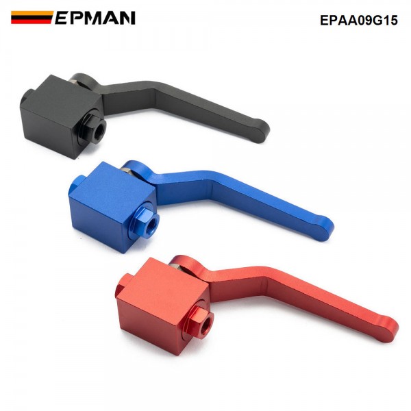 EPMAN Brake Line Lock Shut Off Valve 1/8" NPT Billet Aluminum Fuel Flow Control Cut Off Valve Fitting EPAA09G15