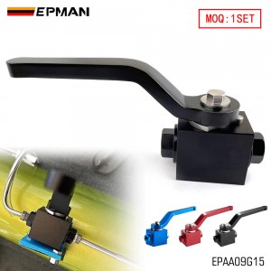 EPMAN Brake Line Lock Shut Off Valve 1/8" NPT Billet Aluminum Fuel Flow Control Cut Off Valve Fitting EPAA09G15