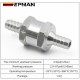 EPMAN Universal Aluminum One way Flow Check valve Non Return Inline for Gas or Diesel fuel EPAA22G01KM EPMAN Universal Aluminum One way Flow Check valve Non Return Inline for Gas or Diesel fuel EPAA22G01KM
