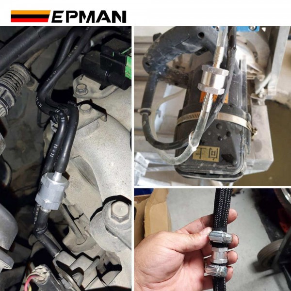 EPMAN Universal Aluminum One way Flow Check valve Non Return Inline for Gas or Diesel fuel EPAA22G01KM