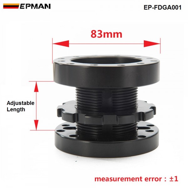 EPMAN Universal Steering Wheel Alloy Spacer Adjustable 40mm To 70mm EP-FDGA001