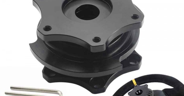 thumbnail image 2 of Epman Splined Steering Wheel Quick Release Hub Adapter – Black, Universal 2 of 6
