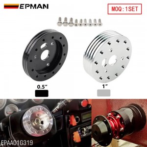 EPMAN 1" / 0.5" Extension Hub/ Spacer for 6 hole Steering Wheel to 3 hole Adapter Boss Kit Spacer EPAA01G319