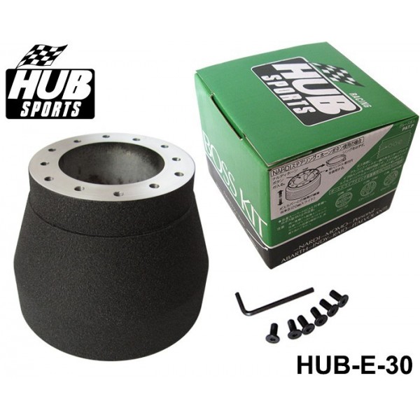 Black Racing Steering Wheel Hub Adapter Boss Kit for BMW E30 HUB-E-30 Black Racing Steering Wheel Hub Adapter Boss Kit for BMW E30 HUB-E-30