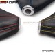 EPMAN JDM Universal Black PVC Grain Shifter Knob Boot Cover Red Yellow blue Stitching EP-PDT01PVC