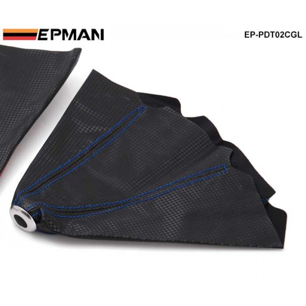 EPMAN Carbon Fiber Look Black Shift Boot For Shift Gear Cover Shifter Stitch Red Blue Yellow EP-PDT02CGL EPMAN Carbon Fiber Look Black Shift Boot For Shift Gear Cover Shifter Stitch Red Blue Yellow EP-PDT02CGL