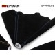 EPMAN Universal JDM Black Suede JDM Manual/Auto Shifter Shift Boot Cover Manual/Auto Stitch Blue Yellow Red EP-PDT03FS
