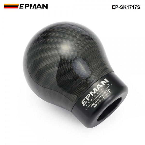 EPMAN Real Carbon Fiber Aluminum Gear Snob Manual Transmission Aluminum Gear Shift Knob For Honda VW BMW EP-SK1717S
