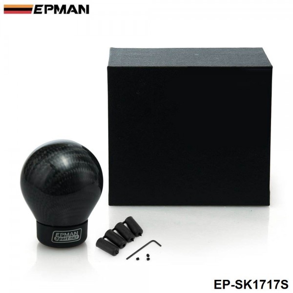 EPMAN Real Carbon Fiber Aluminum Gear Snob Manual Transmission Aluminum Gear Shift Knob For Honda VW BMW EP-SK1717S EPMAN Real Carbon Fiber Aluminum Gear Snob Manual Transmission Aluminum Gear Shift Knob For Honda VW BMW EP-SK1717S